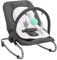 vidaXL Babywippe mit Spielzeugen Sitzpolster 3-Punkt-Sicherheitsgurt Spielbogen Babyschaukel Schaukelwippe Babywiege Liege Anthrazit Stahl