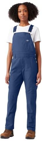 Dickies Womens Protective Bib, Peto, Mujer, Azul (Indigo Rinse), M