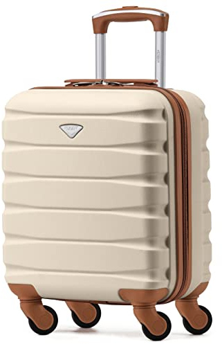 Flight Knight Bagage Cabine Leger a 4 Roues en ABS Rigide Approuve par Plus De 100 Compagnies Aeriennes, Dont Lufthansa, Ryanair et easyJet Free Carry on 45x36x20cm