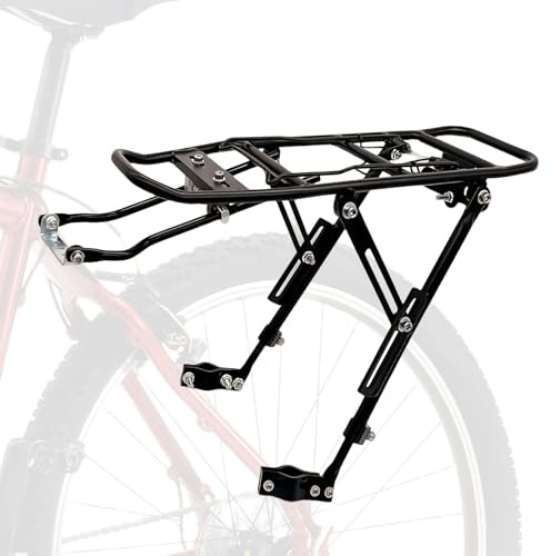 Portabultos Bicicleta Trasero,Portaequipajes Bicicleta,Parrilla Bicicleta Ajustable,Portaequipajes Trasero para Ciclismo, Bicicleta De Montaña