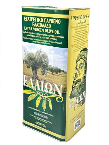 Trinovi Elmar Aceite de Oliva Virgen Extra Creta - Primera Calidad - 5 Litros - Obtenido directamente de aceitunas tratadas mediante un proceso especial - Prensado en frío - Elaion de Grecia