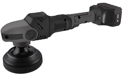 MYVVKIA Pulidora rotativa inalámbrica de 18 V, 5 Pulgadas y 125 mm, pulidora de Velocidad Variable con batería de 4000 mAh para encerar, pulir y encerar automóviles y Barcos