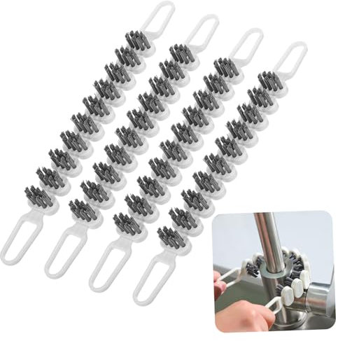 LIFKOME Spazzola Multifunzionale Per La Pulizia Delle Fessure Confezione Da 4 Pieghevole Per Spazi Ristretti Pulitore Per Scanalature Angolari