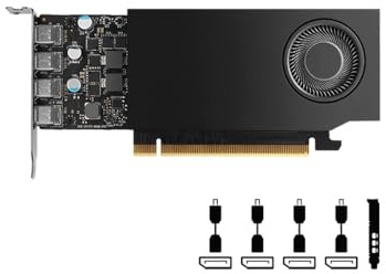 Nvidia RTX A400 4GB GDDR6 Professional Graphics Card, VCNRTXA400-SB, Single Slot, Low Profile, 768 CUDA Cores, PCI Express 4.0, 4x Mini DisplayPort 1.4a, 50W (Renewed)