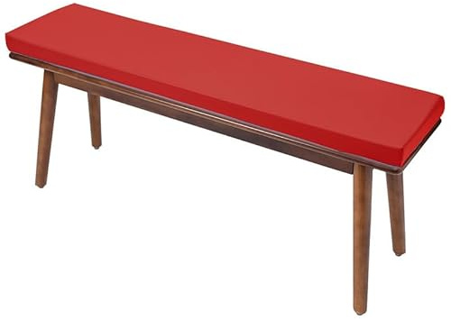 OIJKLA Cojines de Banco, 110 x 60 x 3 cm (43,3 x 23,6 x 1,2 Pulgadas), cojín de Banco de Cuero sintético Grueso para Ventana salediza, cojín Largo para Silla, para Comedor, Zap