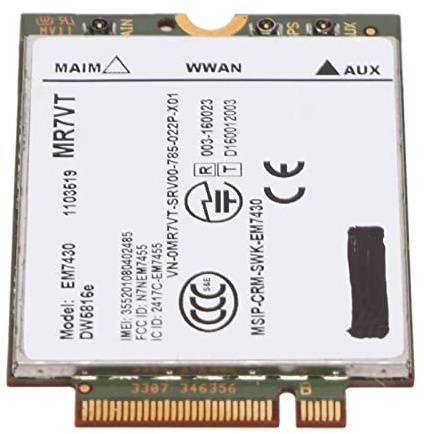 Fockety 4G LTE-Netzwerkkarte, Plug-and-Play 300 Mbit/s M.2 PCB Hochgeschwindigkeits-4G-LTE-Kartenmodul für 7280 7285 7290 7389 7390 7480 7490 E7470