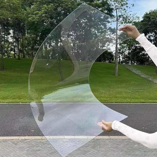 Láminas De Policarbonato para Techos Transparente De 1mm,Planchas De Plástico Acrílico Transparente,Placa Aislantes para Techo,Fáciles De Doblar Y Cortar,Paneles De Repuesto Resistente UV,W×L-0.5x6m