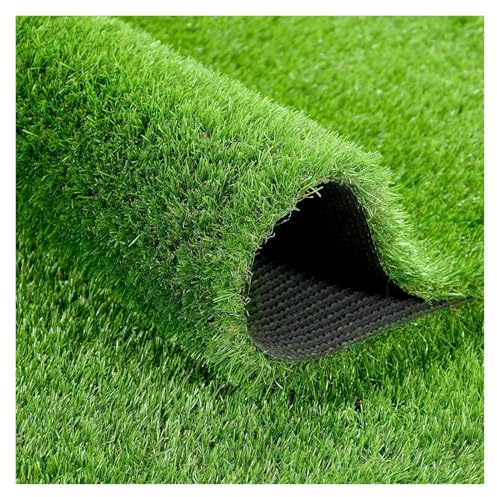 Rollo de césped sintético verde de 25 mm para decoración de jardín y hogar, césped cortable al aire libre (3.2 pies x 6.5 pies), césped sintético perfecto para patios y paisajismo