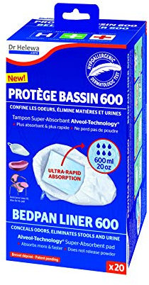 Dr Helewa - Dhb60020 - Protège Bassin De Lit - Boite De 20 Sacs D'absorbtion De 600 Ml