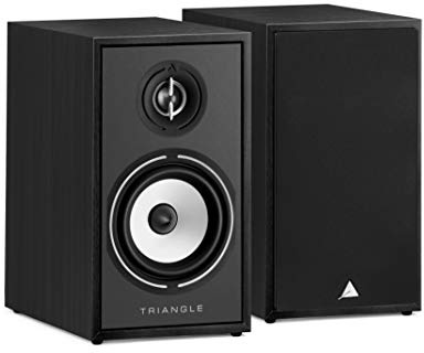 Triangle - Enceinte Bibliothèque Hi-FI BOREA BR02 - Puissance Admissible 80W - Rendement 89 DB/W/m – Polyvalente Musique et Home-Cinéma - 176 x 310 x 274 mm - Noir (Paire)
