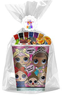 Regalini Originali per fine festa fai da te con Bicchieri Personaggio e Dolciumi (LoL Surprise New)