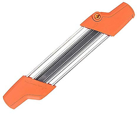 FYBlossom Affûteuse électrique pour tronçonneuse, aiguiseur de chaîne, combinez dents et limes plates (orange 4.8)
