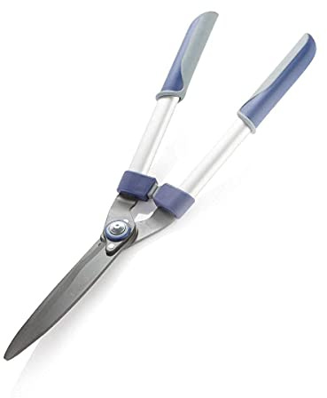 Alfresia Hedge Trimmer Shears - Long Handled for Pruning, Easy Grip Handles, Stainless Steel, Heavy Duty, Titanium Coating, Rust Resistant