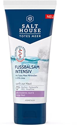 Salthouse Totes Meer Therapie Fussbalsam Intensiv, 10% Urea und reichhaltige Öle, für sehr trockene Haut, 100ml