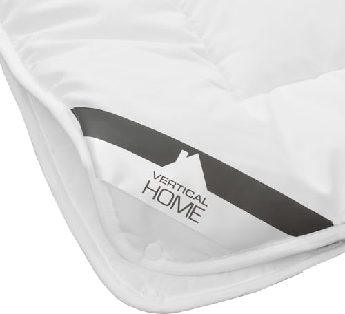 Vertical Home 4-Jahreszeiten-Steppdecke 135x200 - Atmungsaktive Bettdecke mit Druckknöpfen - Anpassbar an Jahreszeiten - Waschbar bis 60° - Allergikerfreundlich - Ökotex Standard 100