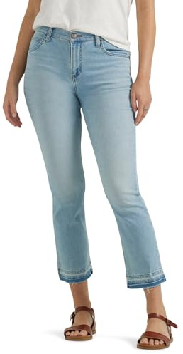 Lee Legendary-Jeans Capri de 23 Pulgadas, Brillante ardiente, 44 para Mujer