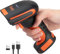 Tera Pro Aufgerüsteter Industrieller Kabelloser Strichcode-Scanner 1D Laser-Barcode-Lesegerät Extreme Stoßfestigkeit Funktioniert mit Bluetooth 2.4G Wireless für Windows Mac Android iOS Modell L8100