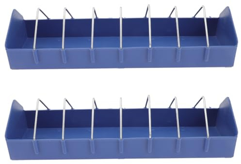 Toddmomy Pigeon Feeding Trough Anti-Drop Food Box Lightweight Pp Material Easy to Clean Bird Feeder for Pigeon Cage Supplies