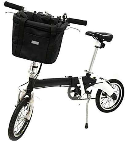 Jorzer Foldable Bike Basket Bicycle Basket Foldable Bike Front Basket Removable Dog Carrier for Bike Handlebar Basket for Bike