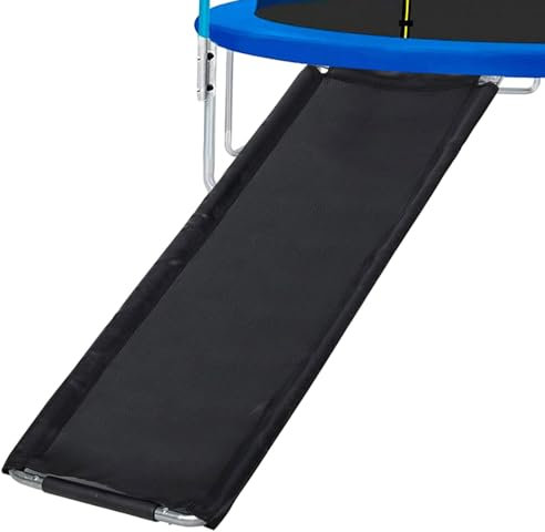 Tobogán de cama elástica | Escalera de trampolín fácil de montar | Tobogán de cama elástica con tela resistente al desgarro | Accesorios para escaleras elásticas