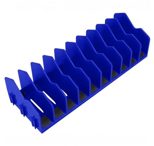 Organizer per pinze con 10 scomparti, con base in gomma antiscivolo per una pratica soluzione di conservazione degli attrezzi