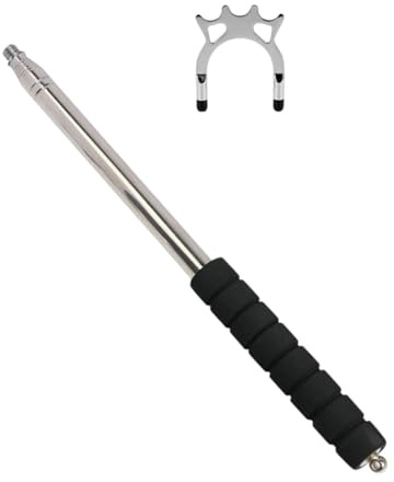 MotiveTech Puente para Tacos de Billar con Cabezal Extraíble, Soporte de Repuesto para Varillas de Billar, Accesorio para Tacos de Billar, Taco con Cabeza Alta