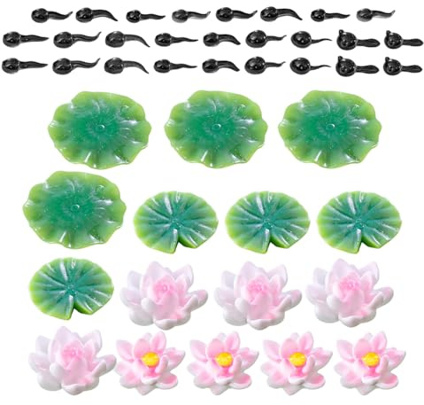 SEWOART Decoración De Estanque En Miniatura Estatua De En Miniatura Plantas Artificiales para Estanque