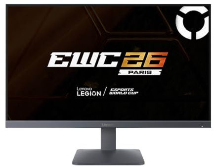 Lenovo LOQ 27Q-10 Monitor Gaming 27 180Hz, 0.5 ms, IPS QHD 2K (2560x1440) AMD FreeSync Premium, DP 1.4, 2x HDMI 2.1, Regolabile, VESA 100x100