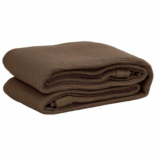 RuiNingRN Tappeto per tenda da 250 x 350 cm, marrone, in polietilene ad alta densità, resistente alle intemperie e traspirante, per campeggio, tenda da sole e terrazza, con occhielli per il fissaggio