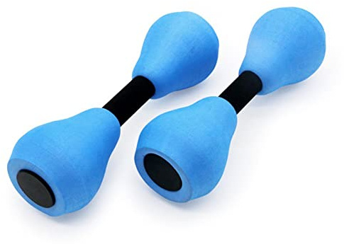 Buxuaaaa 1 par flytande hantel för poolen på vatten, simma gym hantel vattenvikt aerobics automatisk flytande vattenstång för aerobics ljusresistens simma gym vikt för träning sport