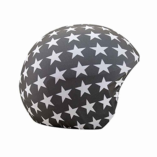 COOLCASC® Star Grey - Funda para Casco Universal - Funda Casco esquí - Personaliza tu Casco con una llamativa y Divertida Funda Protectora - Talla única - Regalos niños