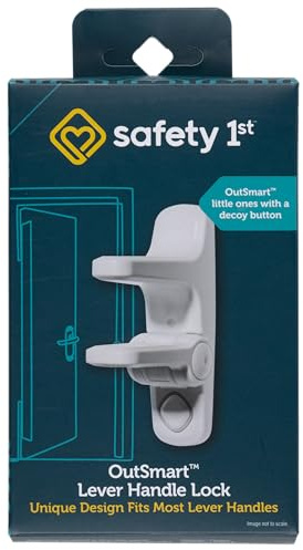 Safety 1st OutSmart Child Proof Door Lever Lock, White, 1 Count