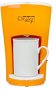 Italian Design Idecucof01 Kaffeemaschine Funny Pro Coffee Maker, 450w-IDECUCOF01, 150 ml, Orange