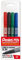 Pentel N50S marcatore permanente slim punta fine taschina 4 colori (nero, rosso, blu, verde)