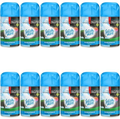 Fresh & More Lufterfrischer Nachfüller (12er Pack) 250ml, Himmelsfrische