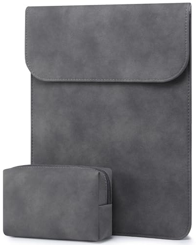 HYZUO 15-16 Tum Laptopfodral Väska för MacBook Pro 16 M5, Rymd Grå | för MacBook Pro 16 M5/M4/M3/M2/M1 Pro/Max A3428 A3429 A3403 A3186 2026-2019, MacBook Pro 15, XPS 15, Fodral med Påse