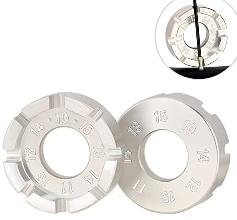 YLLZJ Fahrrad Speichenschlüssel Universal Größe 10-15 für Fahrrad