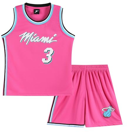 Huniam Maillot De Basketball et Ensemble Court pour Garçons, Tenue Enfant avec Débardeur Actif et Shorts Basket