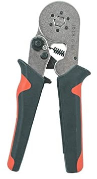 Alicate De Alambre Estilo europeo Tubular Terminal Cableado Manual Manual Electricista Varios colores 4/6 esquinas 0.25-6mm 0.25-10mm Alicates de engarce Alicates De Torsion Alambre (Size : Whitehead