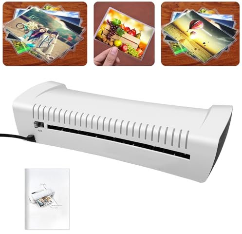 VickyHome A4 A5 A6 Laminiergerät, Laminiermaschine Laminiergerät mit Heiß und Kalt Laminiergerät 1-2 Minuten Aufwärmzeit, für Büro, Zuhause, Karte, Menü, Schule