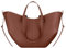 Große Tragetasche for Damen, modische Vintage-Umhängetasche, schicke Lederhandtasche, Hobo-Geldbörse.(Cognac,L)