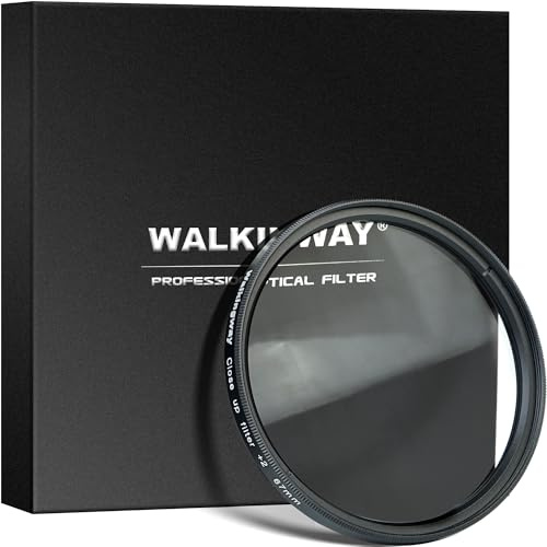 Walking Way Filtro Macro +2 – Lente Close-Up 82mm para Fotografía de Aproximación, Compatible con Cámaras Réflex y sin Espejo