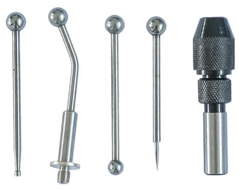 WheatThrive Oscillator and Center Finder Set 5-Piece Kit with Chuck Holder, Needle Tip, Disc and Offset Indicator for Milling Machine Edge Finding