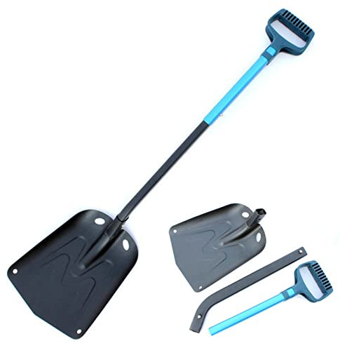 ZXNQ Pelle À Neige Pelle De Boue De Neige d'escalade en Aluminium Pelle À Neige Pliable, Randonnée en Plein Air Multifonction Pliable Camping Sauvage Conduite ​Al