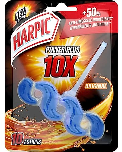 Harpic Active Fresh Toilet Rim Block, Lime Fresh, Pack of 6, Anti-Limescale, Dirt Remover, Lasts up to 5 weeks and up to 250 flushes, Toilet Cleaner, Toilet Freshener