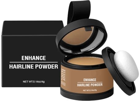 Polvos Retoca Raíces, Polvo Capilar Oculta Instantáneamente la Pérdida de Cabello, Uso para rellenar el cabello debilitado, marrón (Rubio Medio)