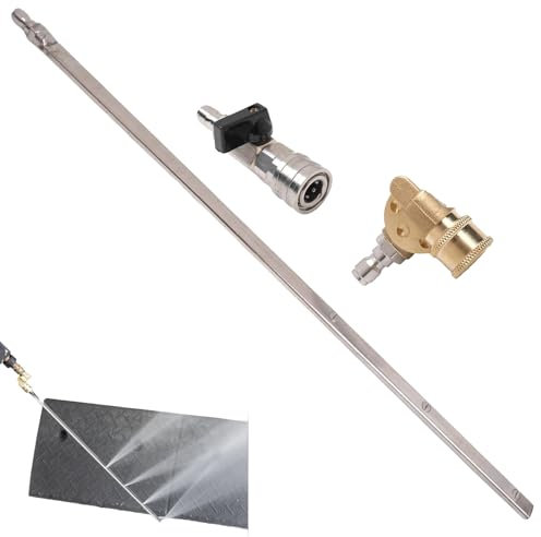 Barra di pulizia del riscaldamento,Strumento di pulizia ad alta pressione per idropulitrici, accessori per grondaia, finestre, camion, casa, terrazza, giardino