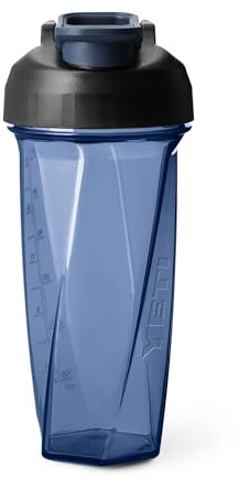 YETI Yonder Helimix Vortex Blender Shaker Bottle Holds up to 27oz | No Blending Ball or Whisk | USA Made | Portable Pre Workout Whey Protein Drink Shaker Cup | Dishwasher Safe, Navy