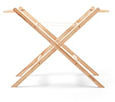 The Little Green Sheep Klappbarer Ständer für Babykörbchen, natürliches Buchenholz