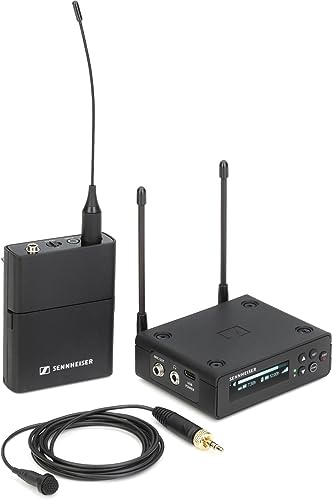 Sennheiser EW-DP ME2 Set (Q1-6) Sistema de micrófono inalámbrico Lavalier UHF Digital portátil omnidireccional ME2 - Negro (700010)